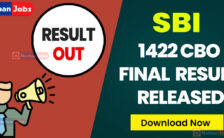 SBI Recruitment 2023 – 1422 CBO Final Result Released | Download Now