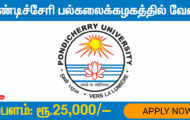 Pondicherry University Recruitment 2024 – Various Project Associate Posts