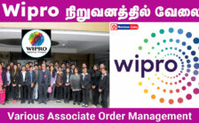 Wipro Tech Recruitment 2024: Job Opportunity for Various Associate Order Management Posts